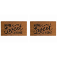 thumbnail image 1 of 2X Tapis de Bienvenue en Fibre de Coco pour Porte d'Entrée Tapis de Porte Amusant Extérieur Ferme Tapis de Bienvenue avec Support Non Amusant, 1 of 5