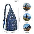 thumbnail image 2 of Cute Underwater Shark Sling - Smiling Cartoon Shark with Tropical Fish Design (Beach Vacation Must-Have), 2 of 4