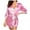 Hot Pink, variant on WTXUE Womens Pajamas | Robes Robe Women Size Plus Lingerie Satin Bathrobe Silk Stripe | 1 Piece Pink M