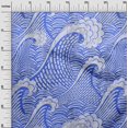 thumbnail image 3 of oneOone Georgette Viscose Medium Blue Fabric Japanese Sewing Craft Projects Fabric Prints By Yard 42 Inch Wide, 3 of 4