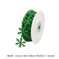 thumbnail image 2 of Christmas Window Decorations,Christmas Snowflake Ribbon Gift Wrapping Embossed Ribbon Holiday Desktop Window Fireplace Red Wine Bottle Decoration Total Length of Ribbon 196.85 Inches, 2 of 6