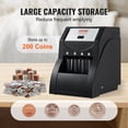 thumbnail image 3 of VEVOR Electric Coin Sorter and Wrapper Machine, 1 Count, 3 of 9