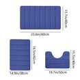 thumbnail image 3 of EQWLJWE Summer Savings!Bathroom Rugs Sets 3 Piece Memory Foam,Soft Absorbent Memory Foam Bath Mats Set,Dry Fast Bath Mat,Machine Washable Bath Rug Set for Bathroom, 3 of 9