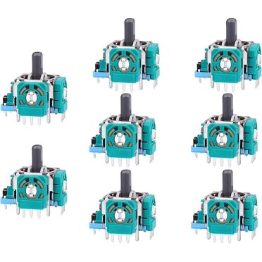 8 Pcs Joysticks de Remplacement pour Manette DualSense PS5, Capteur Analogique 3D Roue Joystick Joystick Basculeur Module de Remplacement pour Playstation 5 Con