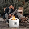 thumbnail image 2 of Gymax 40,000 BTU Outdoor Fire Pit Table Set w/ Tank Holder Stainless Steel Burner, 2 of 10
