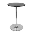 thumbnail image 1 of Winsome Spectrum 28" Round Pub Table, Black & Chrome - 93628, 1 of 6