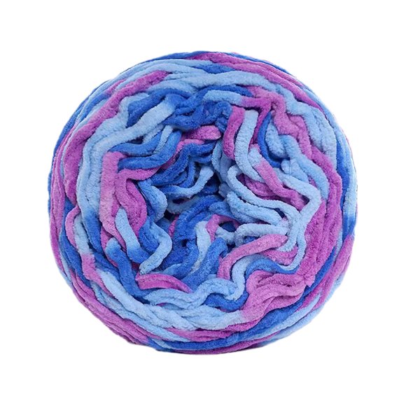 Eoozwa 87 Yards Tie Dye Milk Cotton Yarn 190g Thick Soft Wool for Knitting Crochet Blankets Scarves Hats, Two Tone Gradient Skein, 262 Feet per Roll for DIY Crafts