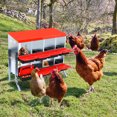 thumbnail image 1 of Nichoir pour Poules – 8 Compartiments en Métal à Roulettes pour Pondre les Oeufs – Comprend Perchoir et Pattes – Nichoir Mural pour Poules et Volailles – Rouge, 1 of 288