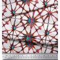 thumbnail image 3 of Soimoi Modal Satin Fabric Floral Tie-Dye Decor Fabric Printed Yard 42 Inch Wide, 3 of 3
