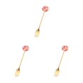 thumbnail image 2 of Transemion 1/2/3/5 Cartoon Adorable Restaurant Hotel Tableware Portable Washable Stainless Steel Stirring Mixing Dinnerware Cake Flatware Candy Fork Brown 3PCS, 2 of 6
