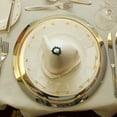thumbnail image 4 of TIELUTT Round Napkin Ring Holder for Wedding Reception Small round Dinner Table Set for 4 round Place Mats for Kitchen Table Dinner Table Set for 6 round Place Mats Woven Outdoor Table Centerpiece Ma, 4 of 7