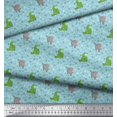 thumbnail image 2 of Soimoi Cotton Duck Fabric Geometric Shapes,Crocodile & Rhinoceros Kids Decor Fabric Printed Yard 56 Inch Wide, 2 of 3