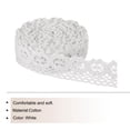 thumbnail image 3 of Unique Bargains Lace Trim Ribbon 10 Yards 1 Inch Cotton Elastic Trim for Craft,Gift Wrappers,Headbands,White Style 11, 3 of 5