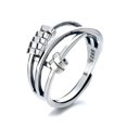 thumbnail image 1 of Anxiety Ring, Fidget Ring Anxiety Rings For Women Spinner Ring, Silver Plated Fidget Rings For Anxiety Stress Reliever Spinner Rings, Adjustable Rings, 1 of 5