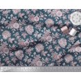 thumbnail image 2 of Soimoi Polyester Crepe Fabric Leaves & Floral Artistic Print Fabric by The Yard 42 Inch Wide, 2 of 4