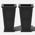thumbnail image 1 of Veradek Brixton Tall 28" Planter 2 Pack Black, 1 of 10