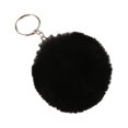 thumbnail image 4 of facefd Fuzzy Ball Keychain Supple Comfortable Lovely Key Rings Adorable Practical Key Chains Women for Children Adults Elderly Students Black 5cm, 4 of 5