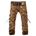 thumbnail image 1 of CEHVOM Pantalon Décontracté pour Homme, Ample, à Multiples Poches, Délavé, Extérieur, Pantalon, 1 of 4