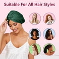 thumbnail image 5 of Adjustable Silk Satin Hair Bonnet for Sleeping Double Layer for Hair Protection Comfortable Breathable Unisex, 5 of 5