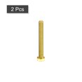 thumbnail image 3 of Unique Bargains Brass Hex Bolts, 5/16-18x2-1/2' 2 Pack Fully Thread Grade 4.8 Machine Screws, 3 of 4