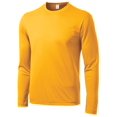 thumbnail image 1 of Gravity Threads Long-Sleeve Moisture-Wick Athletic Shirt - Gold - Small, 1 of 1