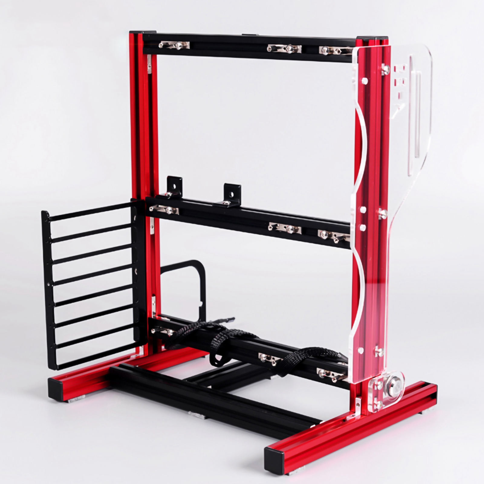 Motherboard Case, Portable 20x20  Heat Dissipation Bare Metal Frame, for ATX, M-ATX Chassis Rack ITX Motherboard DIY