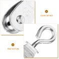 thumbnail image 4 of 4pcs Crane Wire Rope Pulleys Small Lifting Pulley Steel Pulley Roller Pulley System DIY Attachment, 4 of 7