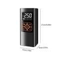 thumbnail image 4 of Portable Tyre Inflator, Cordless Air Compressor with Rechargeable Battery, Digital Gauge, Inflating Pump with LED Light, 120W, 7.4V, 45L/min for Car, Bicycle, 4 of 9