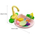 thumbnail image 4 of Wweixi Experience Safe And Imaginative Play With Kitchen Play Sink Gift Fun Play Wash Up Kids Kitchen Set Orange, 4 of 6