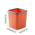 thumbnail image 2 of Kitchen Trash Can,Office Desk Accessories Mini Trash Can Miniature Plastic Trash Can Pressure Ring Countertop Trash Can for Bathroom Office Kitchen Desk Coffee Table Bathroom Trash Can, 2 of 6