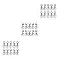 thumbnail image 2 of Maytalsory 10pcs Metal Carabiners Lobster Claw For Keychain - Strong And Functional Accessories For Easy Key Gun black 3Set, 2 of 6