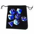 thumbnail image 2 of lionlar Pack of 7 Polyhedral Dices Set with Pouch Bar Math Teaching Blue C, 2 of 6