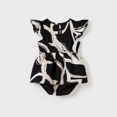thumbnail image 4 of PatPat Family Matching Color Block Cotton Tee or Modern Abstract Print Short Sleeve Dress with Waist Belt, 4 of 8