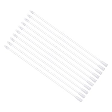 10 Pack 19" Blinds Wand Replacement, Acrylic Blinds Tilt Wand with Hook and Grip, Vertical Blind Rod Stick for Window Curtain Opener Accessory, Clear