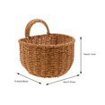thumbnail image 4 of Miangastore Plastic Woven Container Desk Sundries Organizer Plastic Bread Basket Desktop Food Basket, 4 of 9