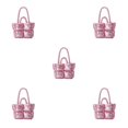 thumbnail image 1 of Baohd Larger Capacity Tote Bag With Big Opening For Easy Access Books Crossbody Bag pink 5Set, 1 of 6