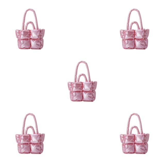 Baohd Larger Capacity Tote Bag With Big Opening For Easy Access Books Crossbody Bag pink 5Set