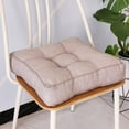 thumbnail image 1 of EGYMEN 40cm 3D Thick Imitation Linen Seat Cushion, Compressed Travel Floor Mat with Candy Colors, 1 of 6