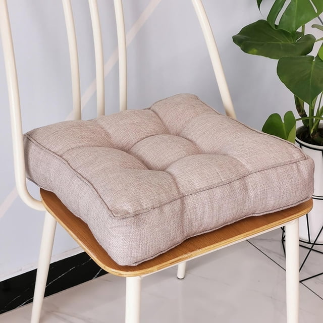 EGYMEN 40cm 3D Thick Imitation Linen Seat Cushion, Compressed Travel Floor Mat with Candy Colors
