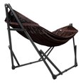 thumbnail image 2 of Tranquillo Hamac Double avec Support Inclus pour 2 Personnes / Support de Hamac Pliable Capacité de 600 Lb Étui Portable - Maison, Extérieur, Camping, Brun, 2 of 12