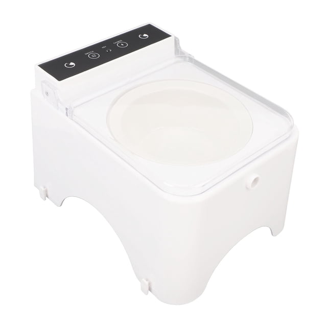 Automatic Cat Feeder, Smart Cat Food Dispenser with Induction Lid and Removable Pet Food Bowl. The feeder is made of durable plastic and features a compact design measuring approximately 21 x 16 x 15 cm. It includes a rechargeable 650mAh lithium battery and comes with a USB cable, bowl, and user manual. The intelligent sensing technology opens the lid when a pet is nearby, promoting hygienic and controlled feeding. Suitable for cats, dogs, and small pets.