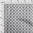 thumbnail image 1 of oneOone Silk Tabby Fabric Leaves & Floral Block Print Sewing Fabric BTY 42 Inch Wide, 1 of 4