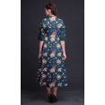 thumbnail image 3 of Bimba Robe Chemise Mi-Mollet à Manches Retroussables Imprimée Florale pour Femmes - Très Petit, 3 of 5