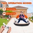 thumbnail image 3 of Yiwa 12V Electric Ride On Bumper Car for Toddlers, Remote Control, LED Lights, 360 Degree Spin, Battery Display, Music, Perfect Toy Gift, 3 of 7