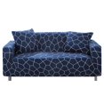 thumbnail image 1 of 2024 2 Seaters Printed Loveseat Sofa Covers Stretch Elastic Couch Slipcover Protector Removable Washable for Dining Room， Feathers, 1 of 4