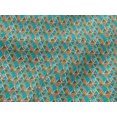 thumbnail image 5 of oneOone Viscose Jersey Orange Fabric Triangle Geometric Craft Projects Decor Fabric Printed By The Yard 60 Inch Wide, 5 of 5