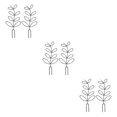 thumbnail image 3 of Langgg 2x Garden With Plant Climbing Trellis Lightweight And Stackable Black black Sharp tail style,2 sets 3Set, 3 of 6