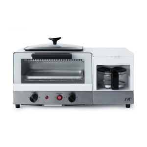 SPT BM-1120W 3-in-1 Breakfast Maker - Stainless Steel, White