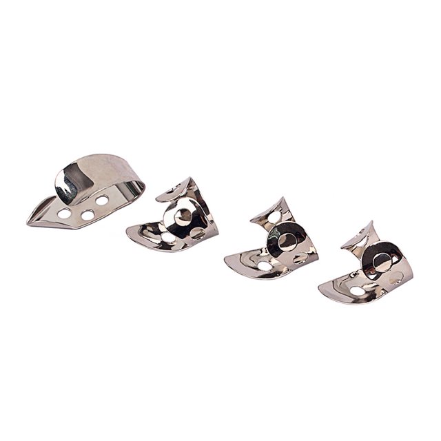 maskred Ensemble de 4 Pcs de Électroniques Dorés pour Doigt Pièces de Rechange Portables Outils de Réparation Raccords d'Instruments Électroniques Argent