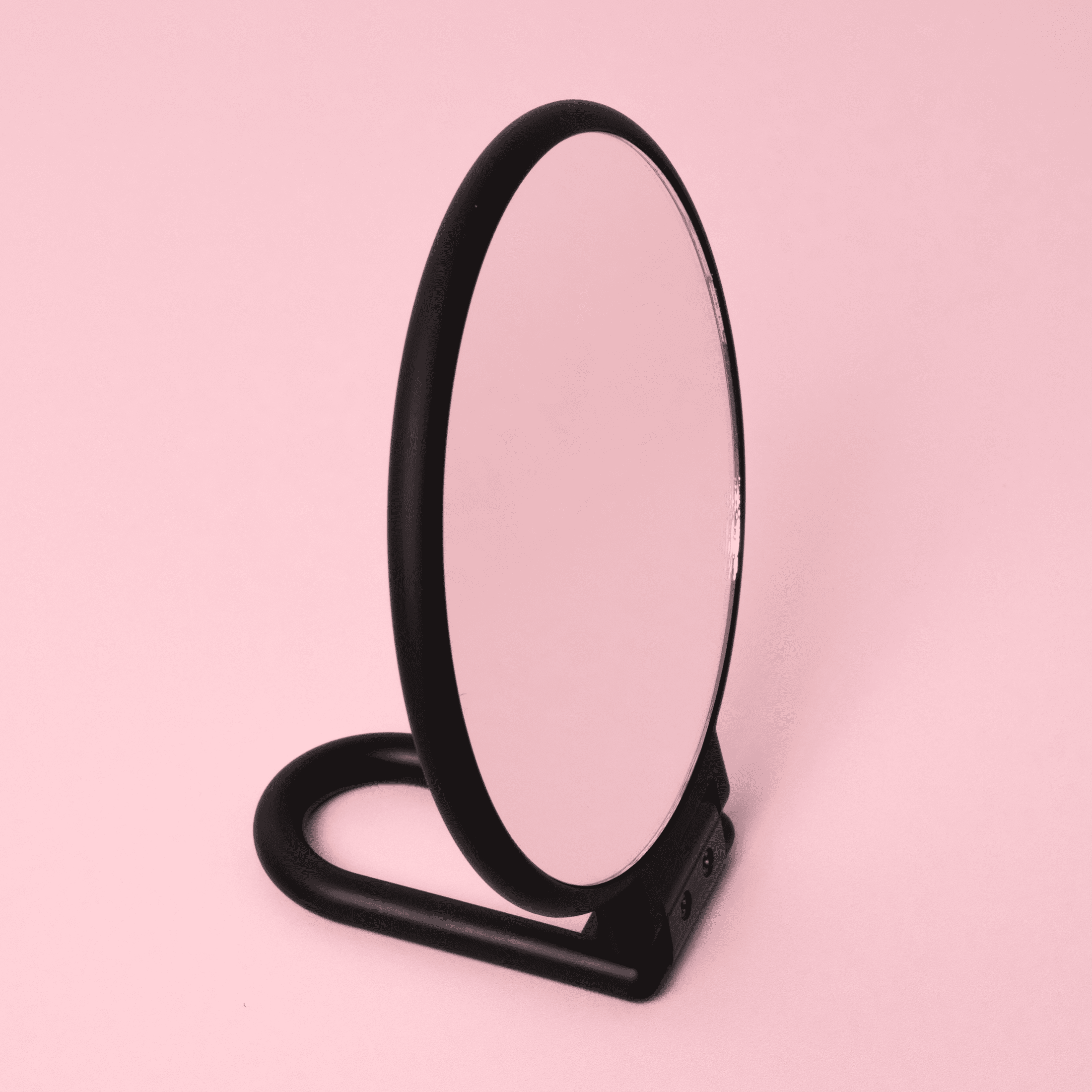 Danielle 5x Soft Touch Handheld Makeup Mirror, Black